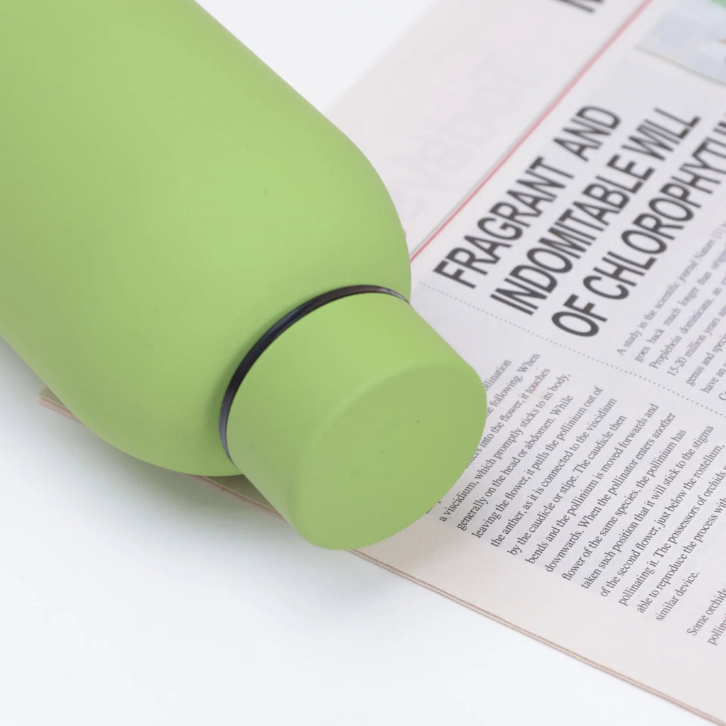 500ml Insulated Bottle Solid Color 304 Stainless Steel Jug with Lid Large Capacity Ice Coffee Cup Portable for Driving Travel
