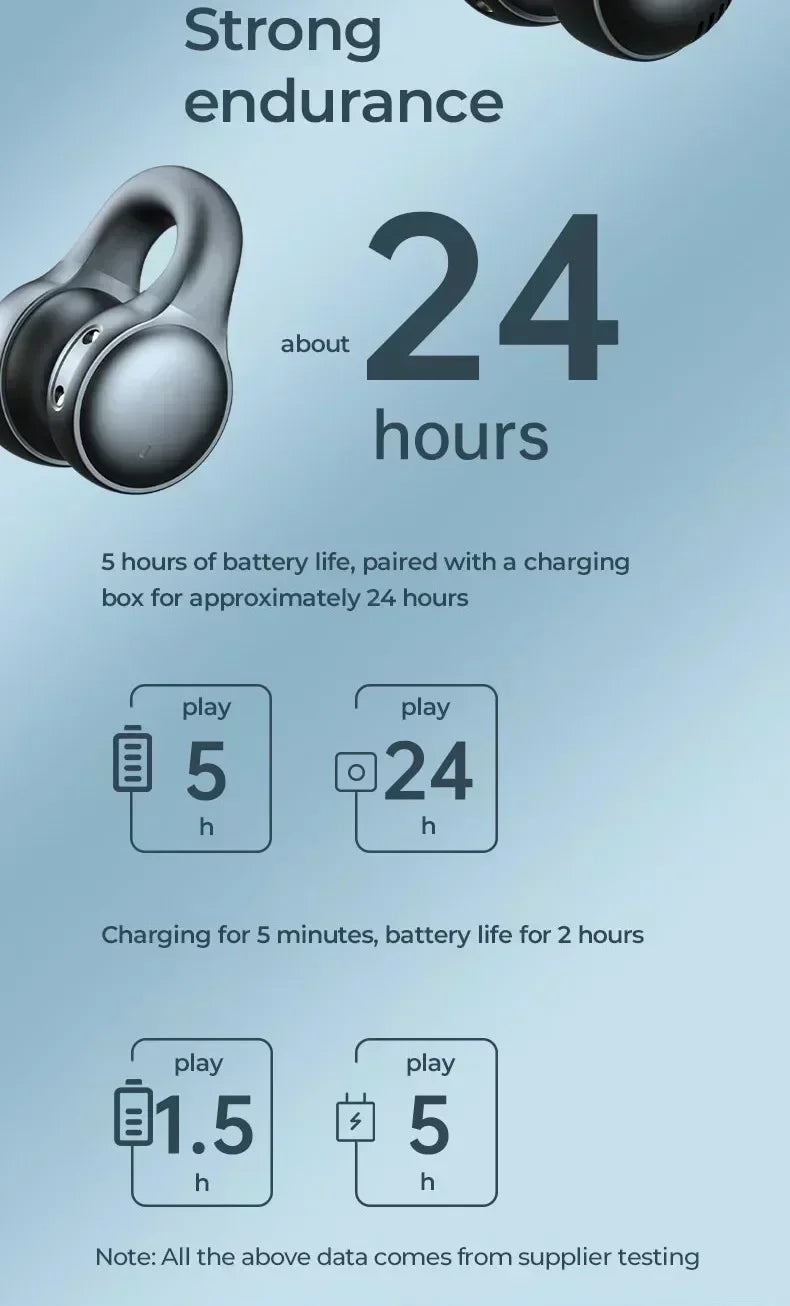 NEW X58 Wireless Earphone Noise Reduction Bluetooth LDE Power Display Earbuds in-Ear Headsets with Mic Touch Control for Phone