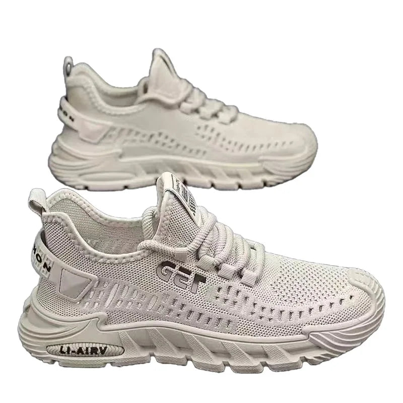 New Men's Sneakers Thick Sole Comfortable Casual Shoes Lightweight Breathable Fashion Running Shoes Luxury Male Tenis Masculino
