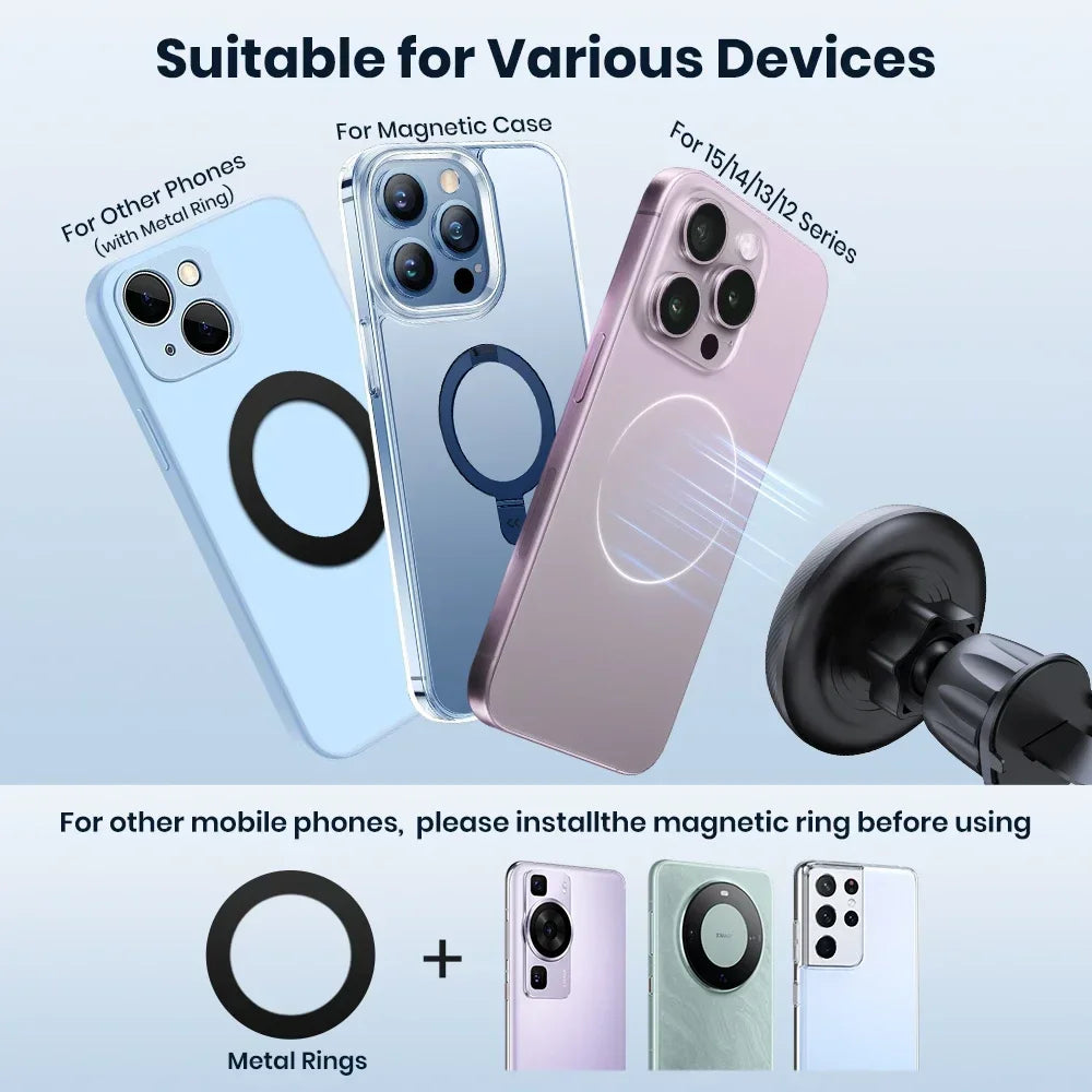 TOPK Magnetic Phone Holder Car Magnetic Car Phone Holder Mag-Safe Car Mount Powerful Air Vent ABS Stand For Smartphones