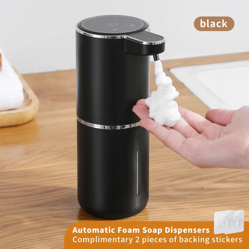 Automatic Soap Dispenser Touchless Foaming Soap Dispenser 380ml USB Rechargeable Electric 4 Level Adjustable Foam Soap Dispenser