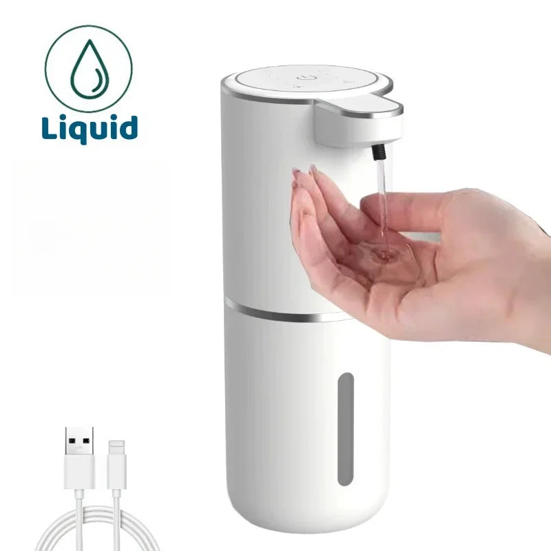 Intelligent Induction Hand Washer, Automatic Liquid/Foma Soap Dispenser Wall Mounted Vertical Hand Sanitizer Soap Dispenser