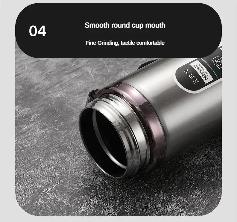 New Vacuum Flask Portable Cups Stainless Steel Thermos Bottle with LED Temperature Display Sus304 Tea Water Bottle