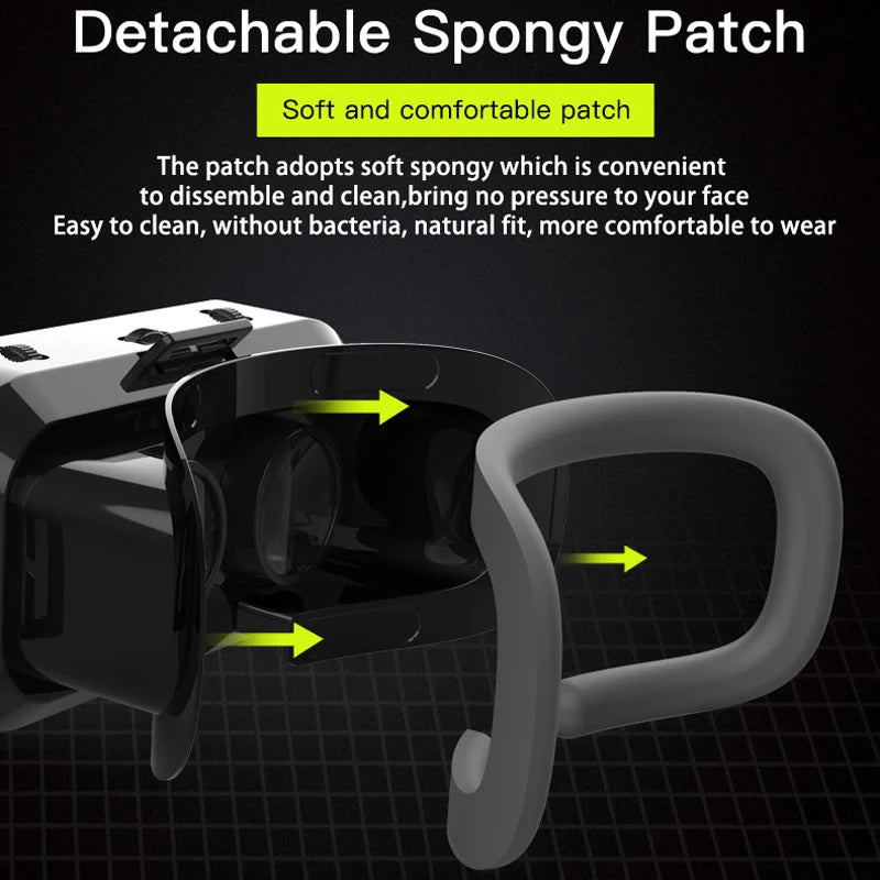 VR Glasses 3D Virtual Reality Smart Phone Mobile Smartphones 7 Inch Headset Helmet Game Wirth Real Viar Goggles Lenses Devices