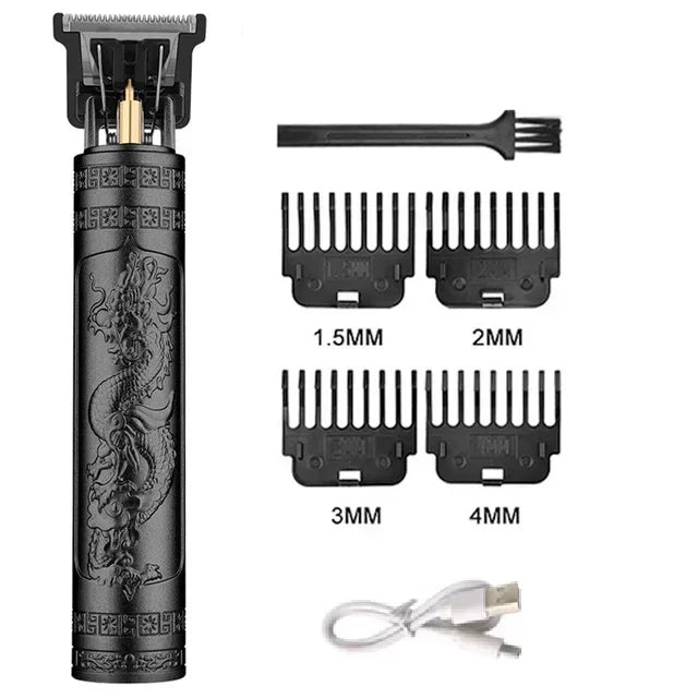 2026 Hair Cutting Machine Electric Vintage Hair Clipper Cordless Shaver Barber USB Fast Charging Hair Trimmer For Hairdresse