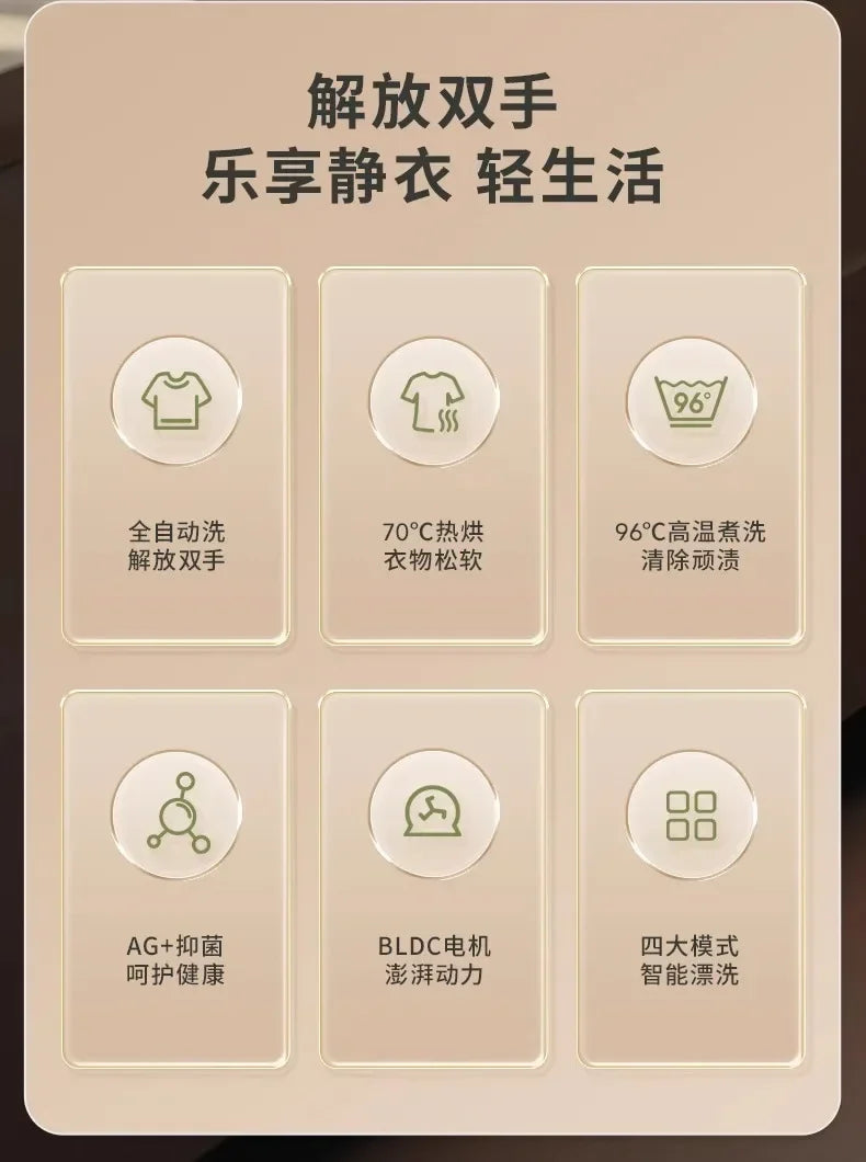 Automatic Washing Machine latest version  Small Mini Washing And Drying All-in-one Dormitory Special Socks Washing God Machine