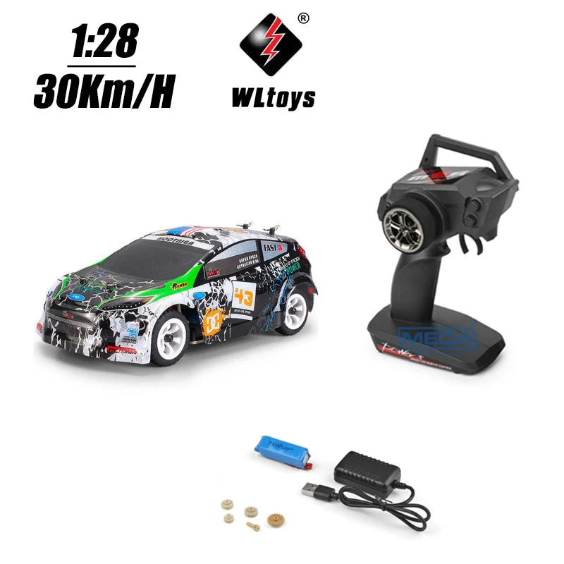 30KM/H RC Wltoys 1:28 RTR RC Car 2.4G 4WD 4 Channels Drift Car Racing Car K969/K989 For Selection Remote Control Car