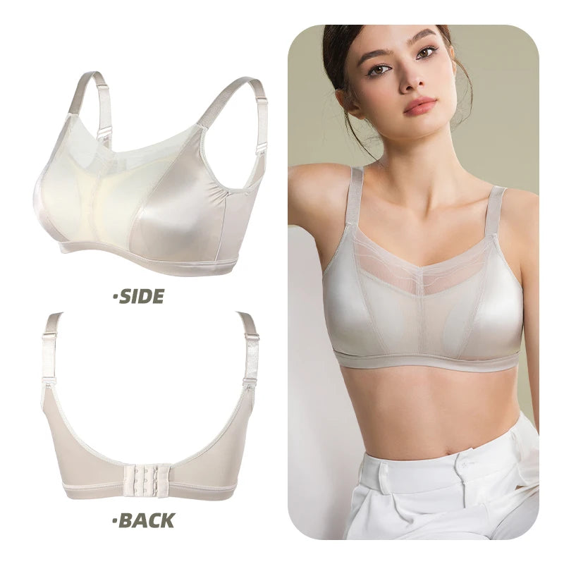 LERVANLA Mastectomy Silicone Boobs Form Underwear 2-In-1 Post-Surgery Bra With Fake Breast For Chest Prosthesis Enhancement