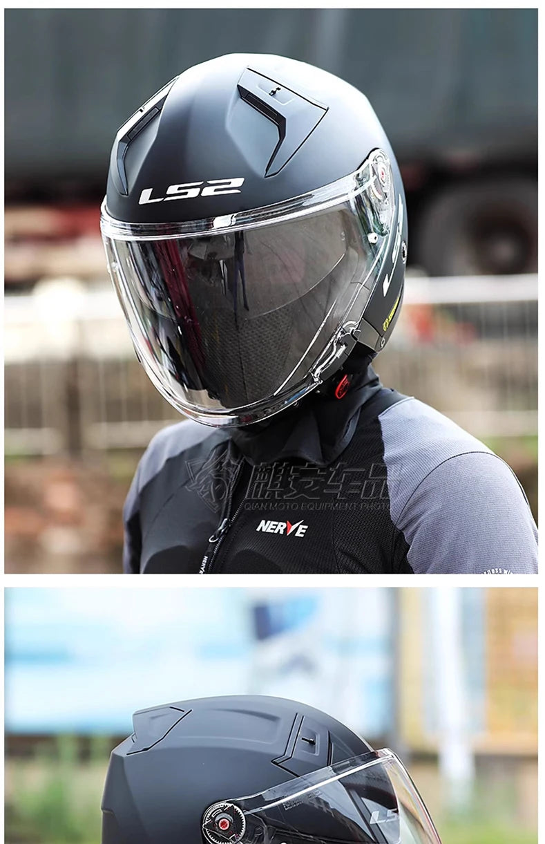 Casco Moto Retro Cara Abierta LS2 | Estilo Vintage - Jet para Scooter y Moto