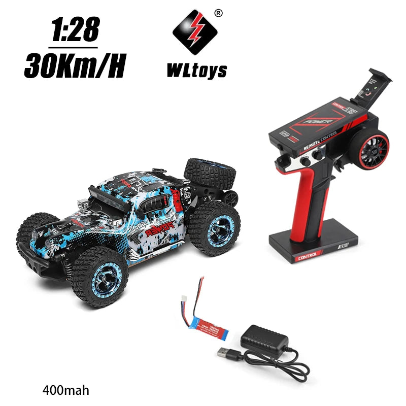 Wltoys RC 1/28 30Km/H 284191 Remote Control High Speed Racing Mosquito 2.4GHz Off-Road RTR Rally Drift Car