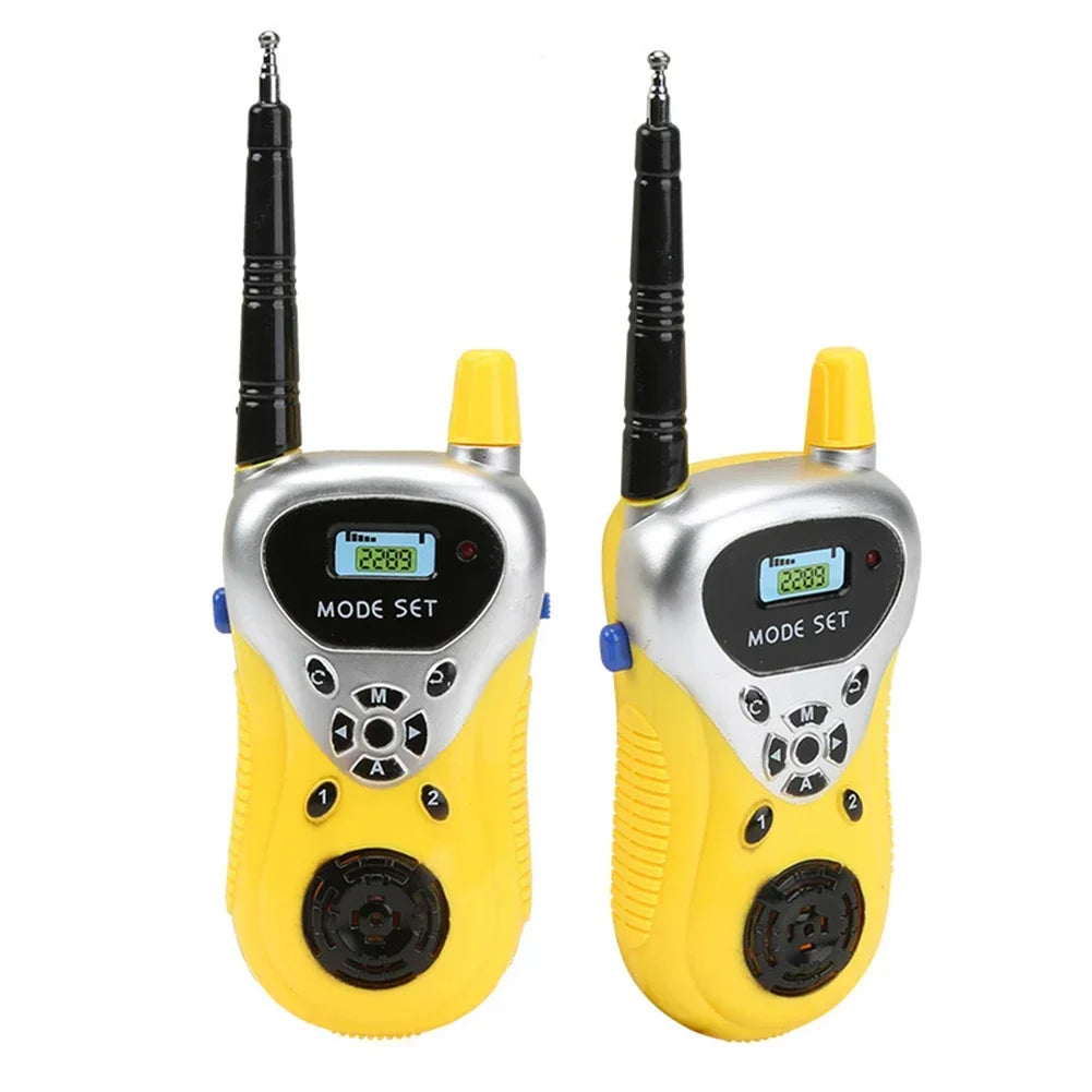 2Pcs/Set Walkie Talkies 50M Mini 2Ch Radio Phone for Kids Portable Handheld Children Outdoor Interphone Toys