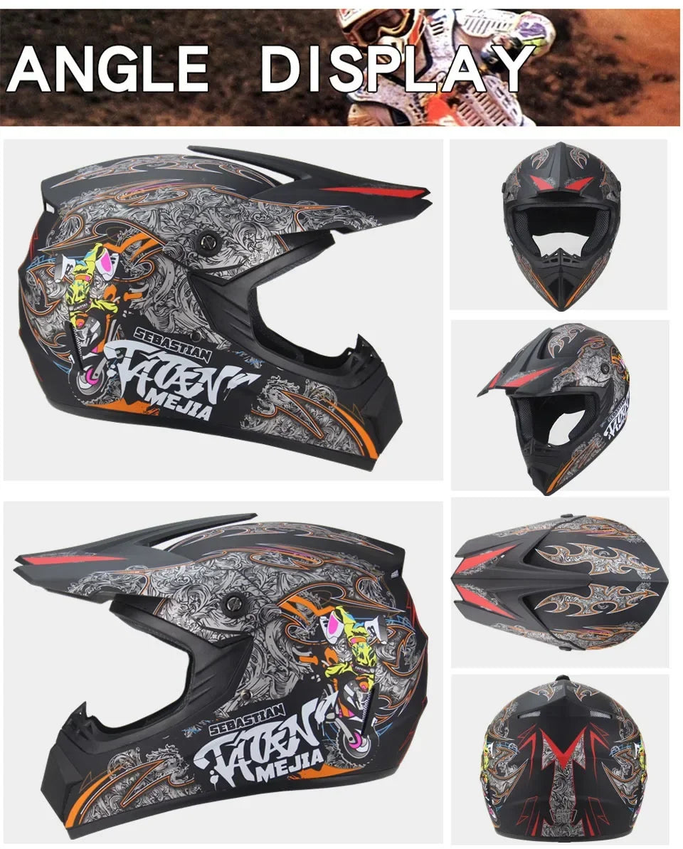 Casco Integral Moto Todoterreno | Downhill y Cross - ¡Incluye 3 Regalos!