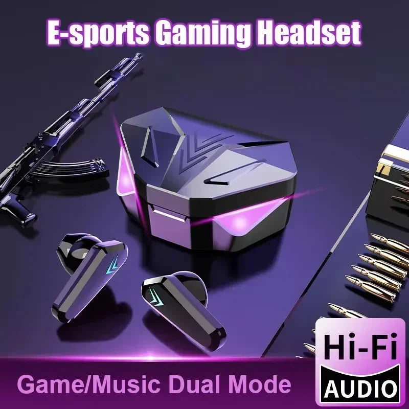 New TWS headset Bluetooth wireless gamer headset gamer with microphone hands-free apply to smartphones