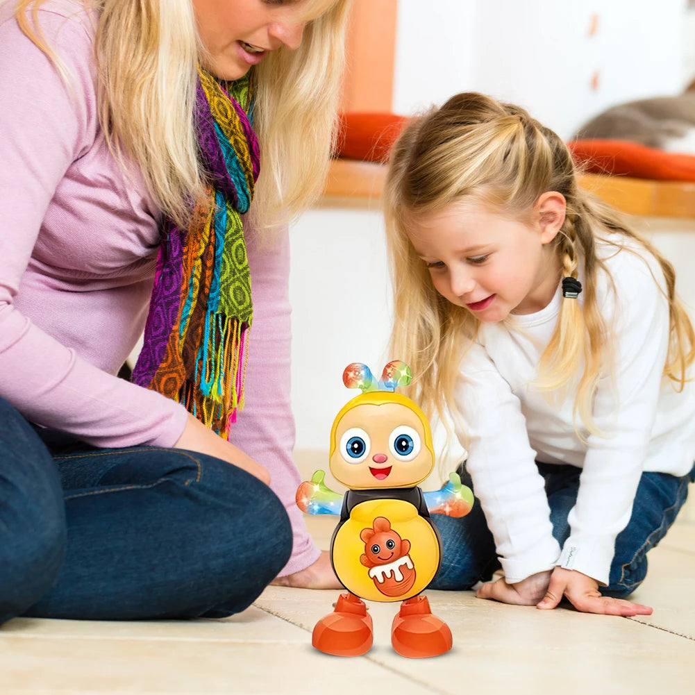Cartoon Educational Toys with Lights & Music Interactive Singing Animal for Kids Christmas Birthday Gifts for Boys Girls