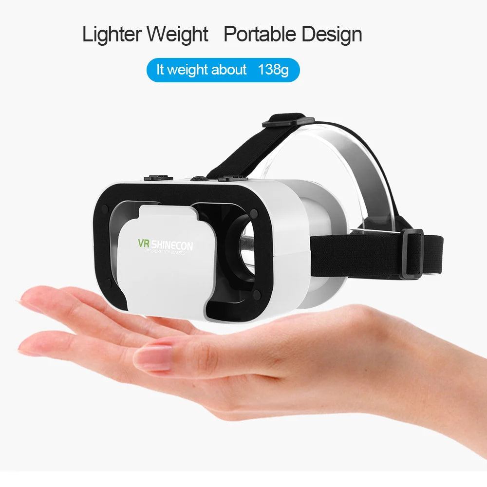 VR Glasses 3D Virtual Reality Smart Phone Mobile Smartphones 7 Inch Headset Helmet Game Wirth Real Viar Goggles Lenses Devices