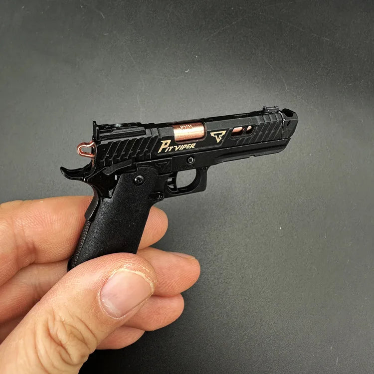 New 1:3 Scale Alloy Empire TTI G34 PIT VIPER Keychain, Shell Ejecting Collectible Model, Non-Firing Toy for Adults
