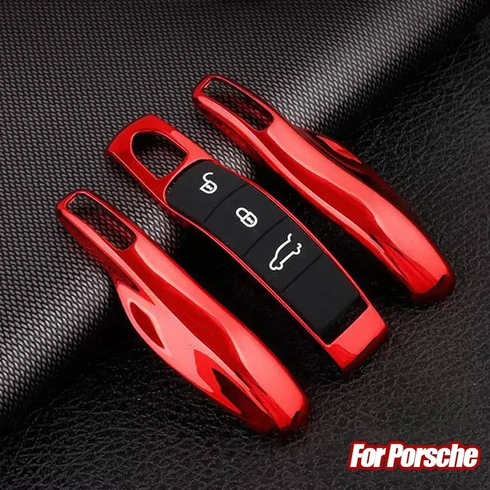 Car Smart Remote Key Case Covers Set Shell For Porsche Panamera Spyder Carrera Macan Boxster Cayman Cayenne 911 970 981 991
