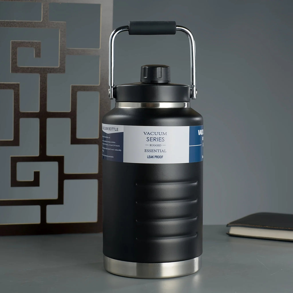 Large Capacity 2L Stainless Steel 304 Insulated Water Bottle Portable Sport Water Jug Handheld Thermos TonTon Water Bucket