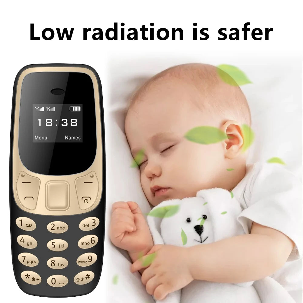 SERVO BM10 Mini Feature Phone Dual SIM Dual Standby Voice Dialing Low Radiation Mp3 Player With Earhook Pocket Cellular Phone