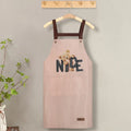 Apron with Straps for Cooking, PVC Waterproof and Oil-Resistant Waist Apron for Restaurant, Catering, and Coffee Shop Workwear