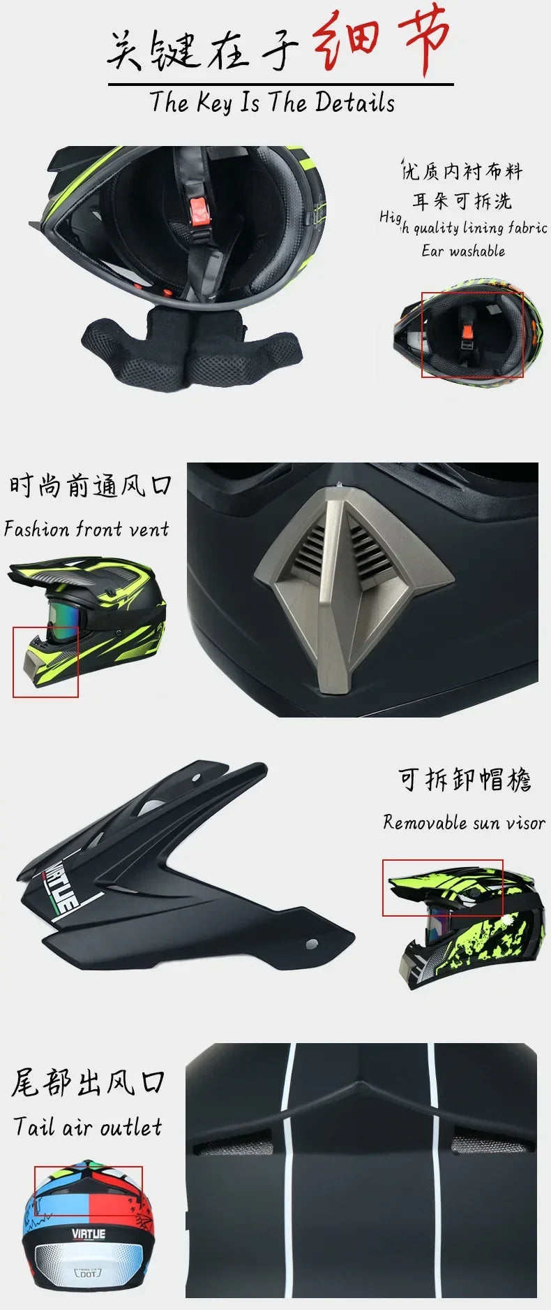 Casco Integral Moto Todoterreno | Downhill y Cross - ¡Incluye 3 Regalos!