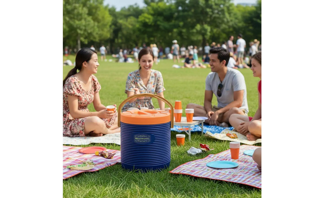 Stainless Steel Insulated Container Long-Lasting & Sturdy Large Capacity Thermal Jug Insulated Beverage Dispenser Leak-Resistant