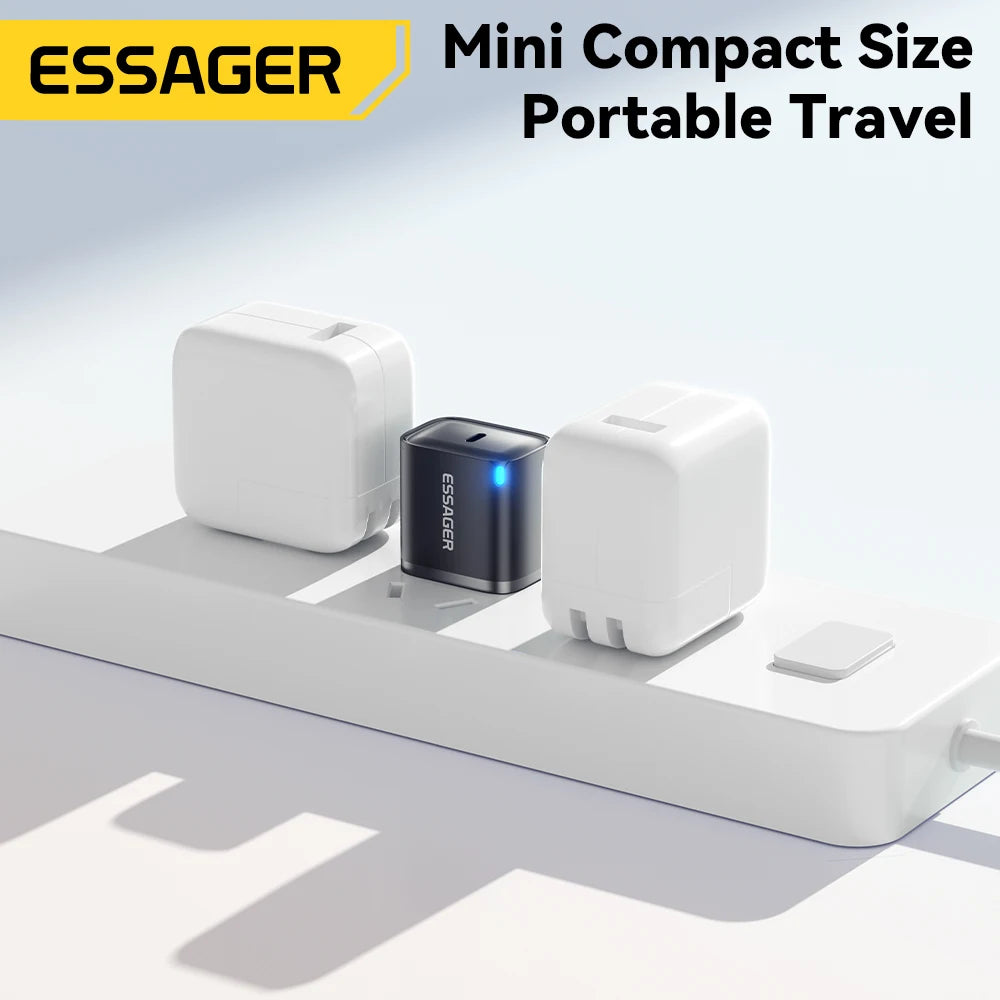 Cargador Mini USB-C 30W | Compacto y Potente - Compatible iPhone y Samsung
