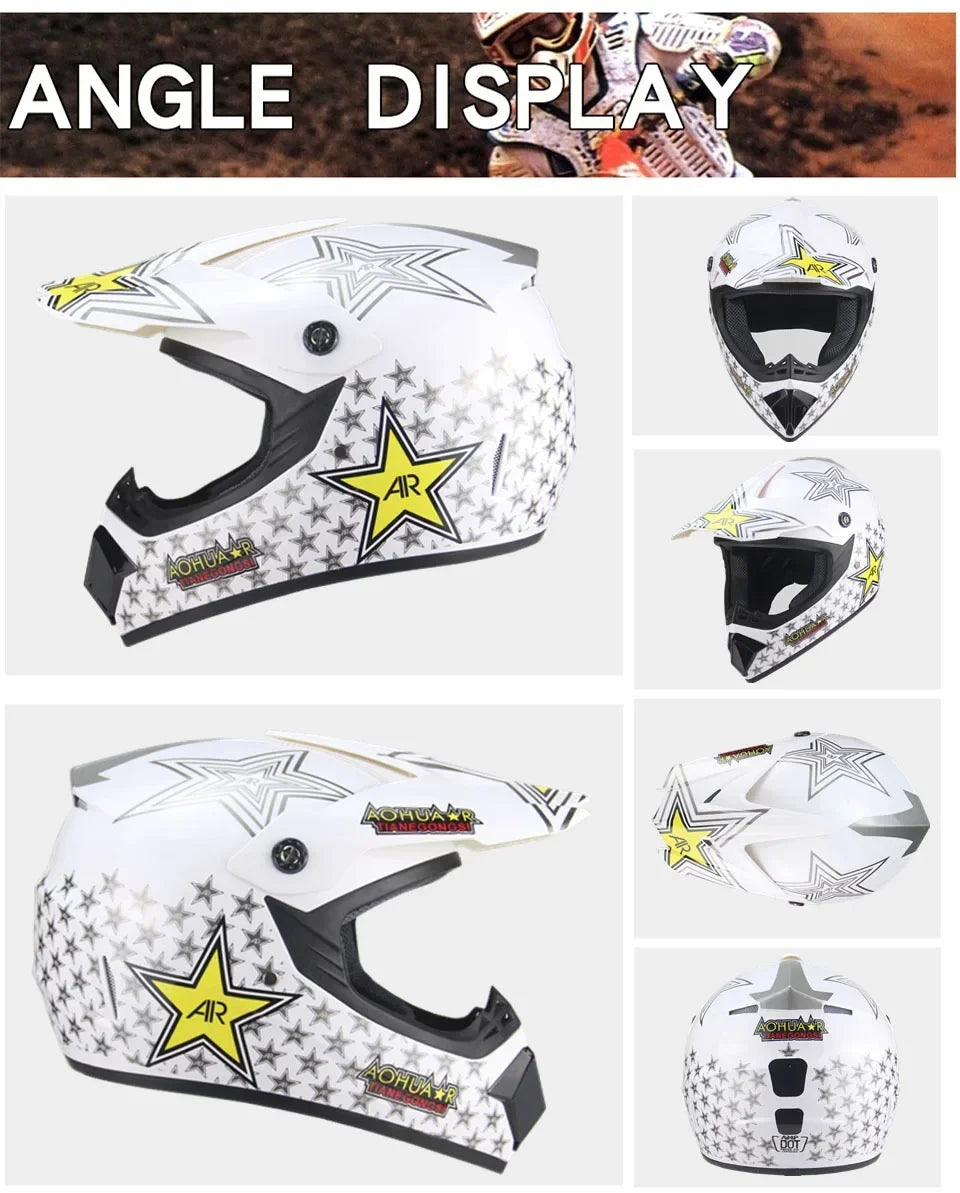Casco Integral Moto Todoterreno | Downhill y Cross - ¡Incluye 3 Regalos!