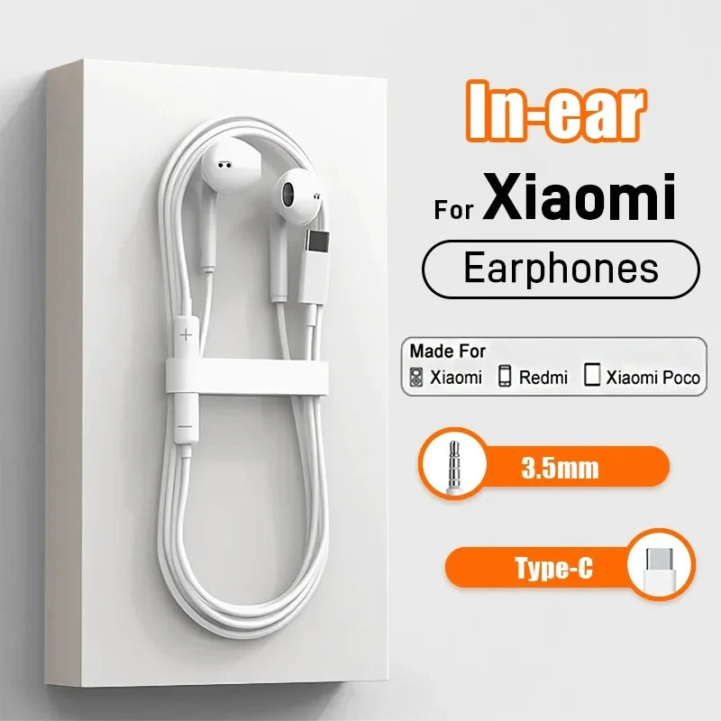 Auriculares 3.5mm In-Ear - Compatible Xiaomi y Redmi