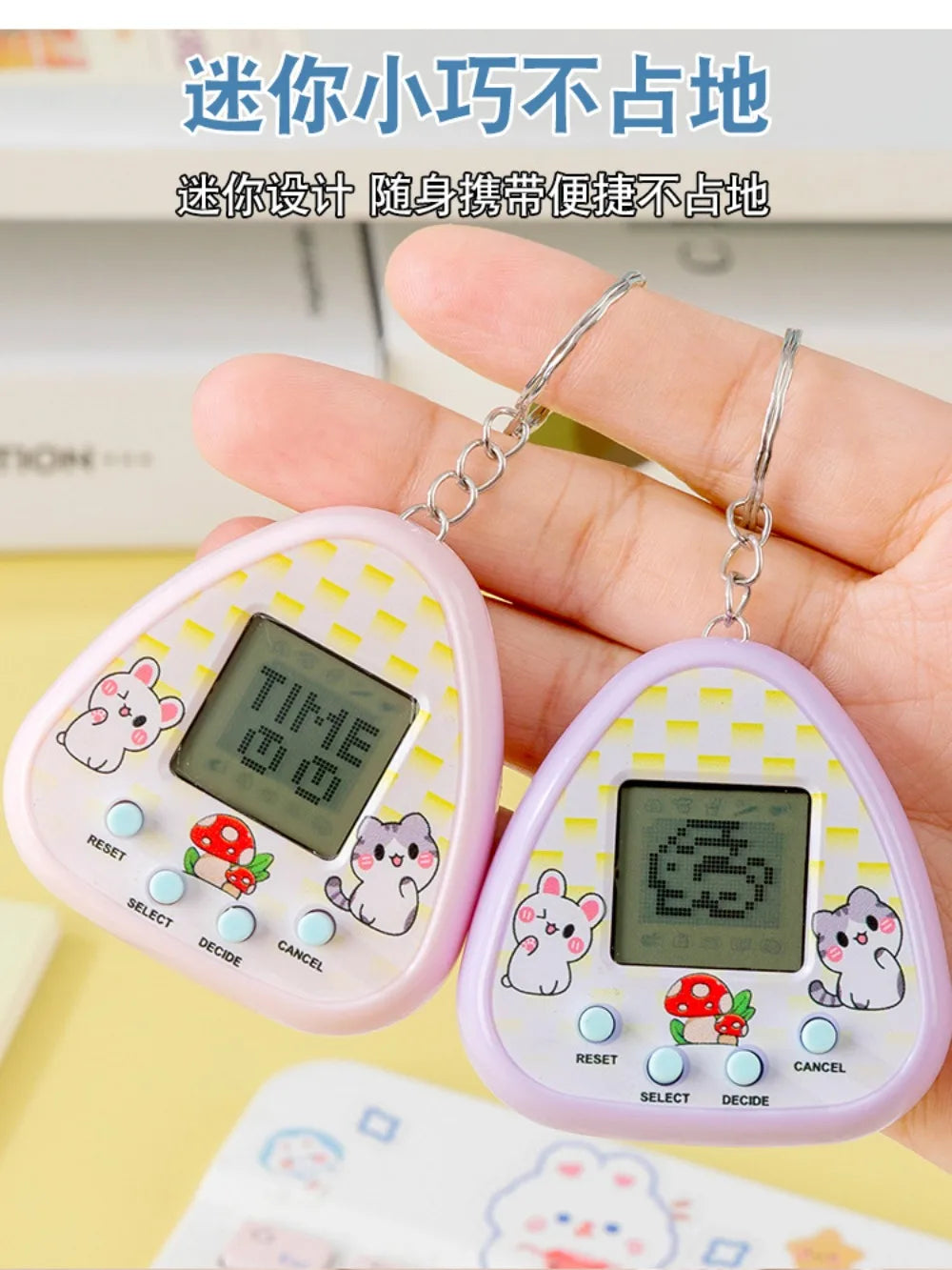 Multilingual Virtual Electronic Pet Tamagotchi Toy, Pixel Screen Digital Animal Game Machine, Kids Gift