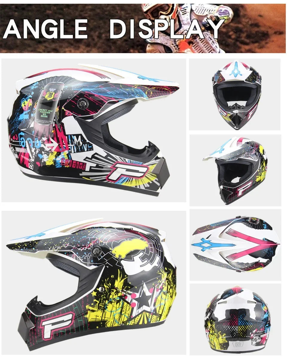 Casco Integral Moto Todoterreno | Downhill y Cross - ¡Incluye 3 Regalos!