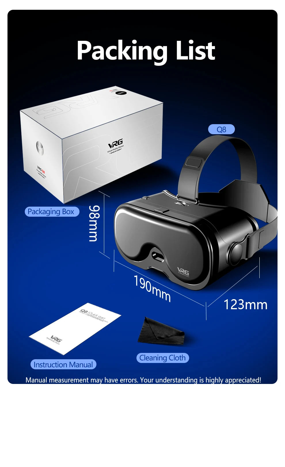 Cell Phone Virtual Reality 3D VR Glasses Helmet Headset Devices Lenses Goggle Smart Smartphone Mobile Realidade Game Viewer Viar