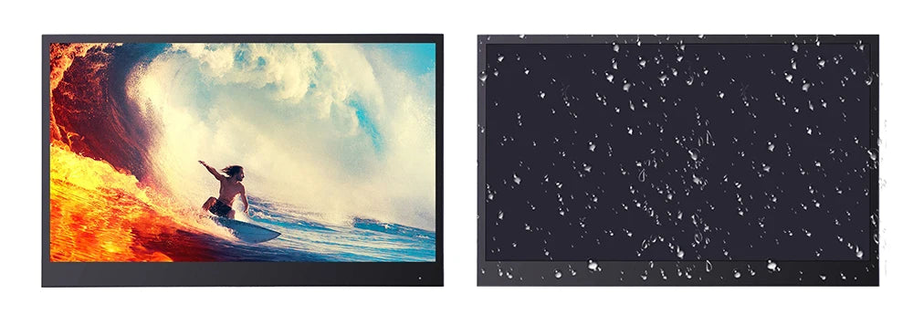 Souria 22.1 inches Smart Black Color Waterproof Bathroom LED TV for Luxury Hotel SPA Kitchen TV Bluetooth Android New