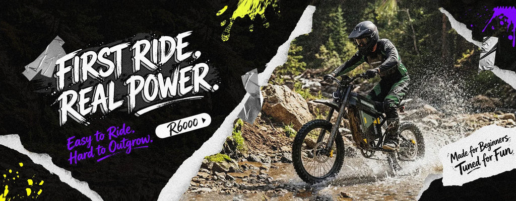 COSWHEEL R6000 Adult Electric Mountain Bike 7000W Motor 60V 30AH ebike,Dual Suspension Electric Bicycle