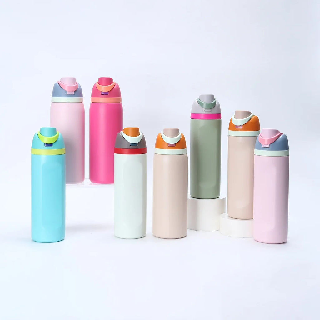 304 Stainless Steel Thermal Cup 480/710ML Leakproof Vacuum Insulated Bottle for Sports Travel Car Daily Drinking