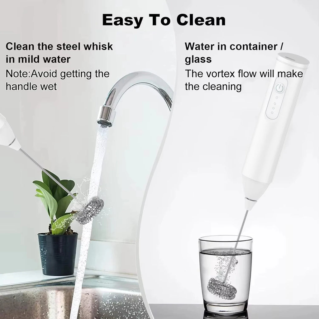 Electric Milk Frother Coffee Frother Set AA Size Kitchen Egg Beater Cream Frother Mixer for Coffee Lovers And Bakers