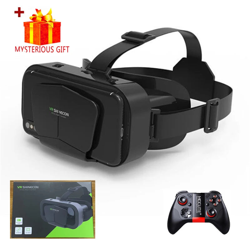 VR Glasses 3D Virtual Reality Smart Phone Mobile Smartphones 7 Inch Headset Helmet Game Wirth Real Viar Goggles Lenses Devices