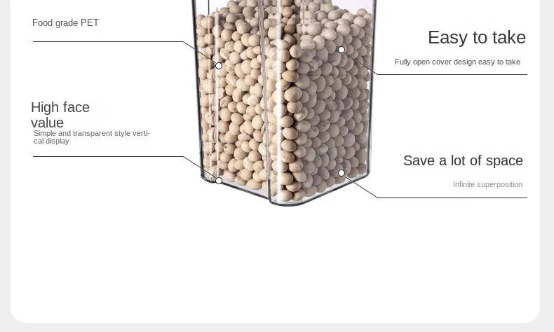 Set de Frascos Herméticos para Cocina - Organizador de Alimentos