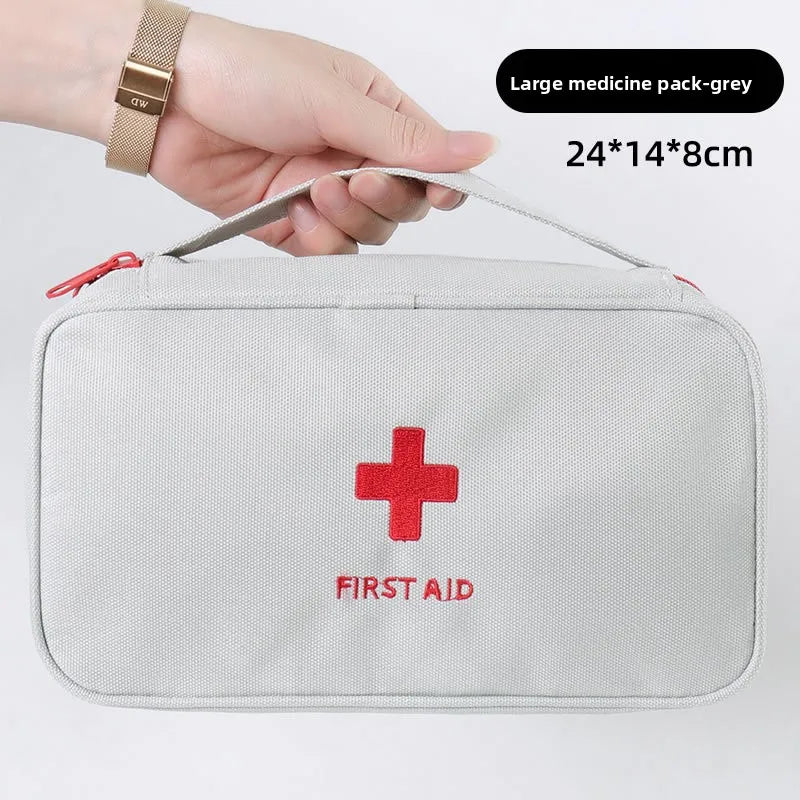 Home Medicine Bag Portable Travel First Aid Kit Medical Emergency Kit Organizer Outdoor Medicine Pill Storage Carrying Case Bag