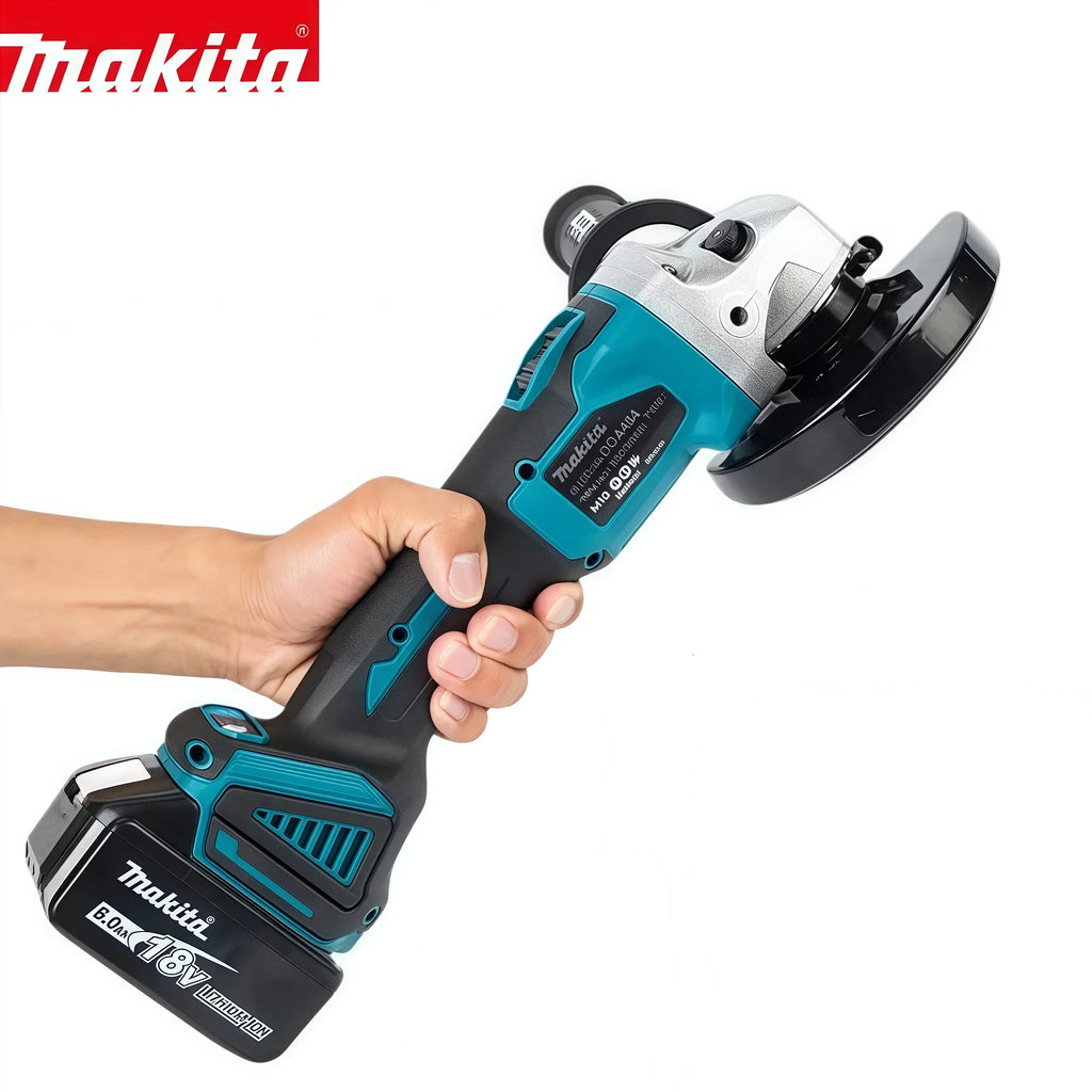 Makita DGA404 18V 6.0Ah 125mm Brushless Lithium Battery Angle Grinder Rechargeable Cutting Machine Multi-functional All-in-one B