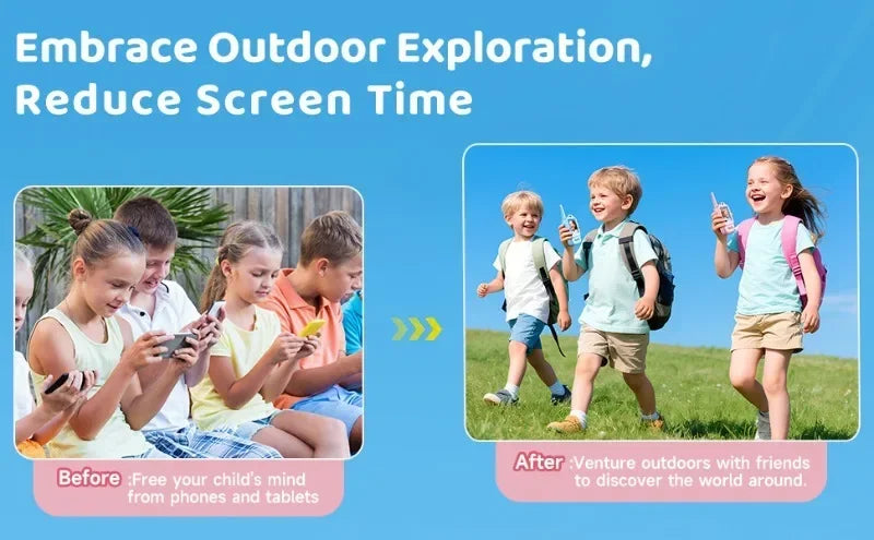 2PC Kids HD-Video Walkie Talkies 3 Styles Intercom USB Charging Indoor Outdoor Boys Girls Age 3+ for Child's Toys Birthday Gifts