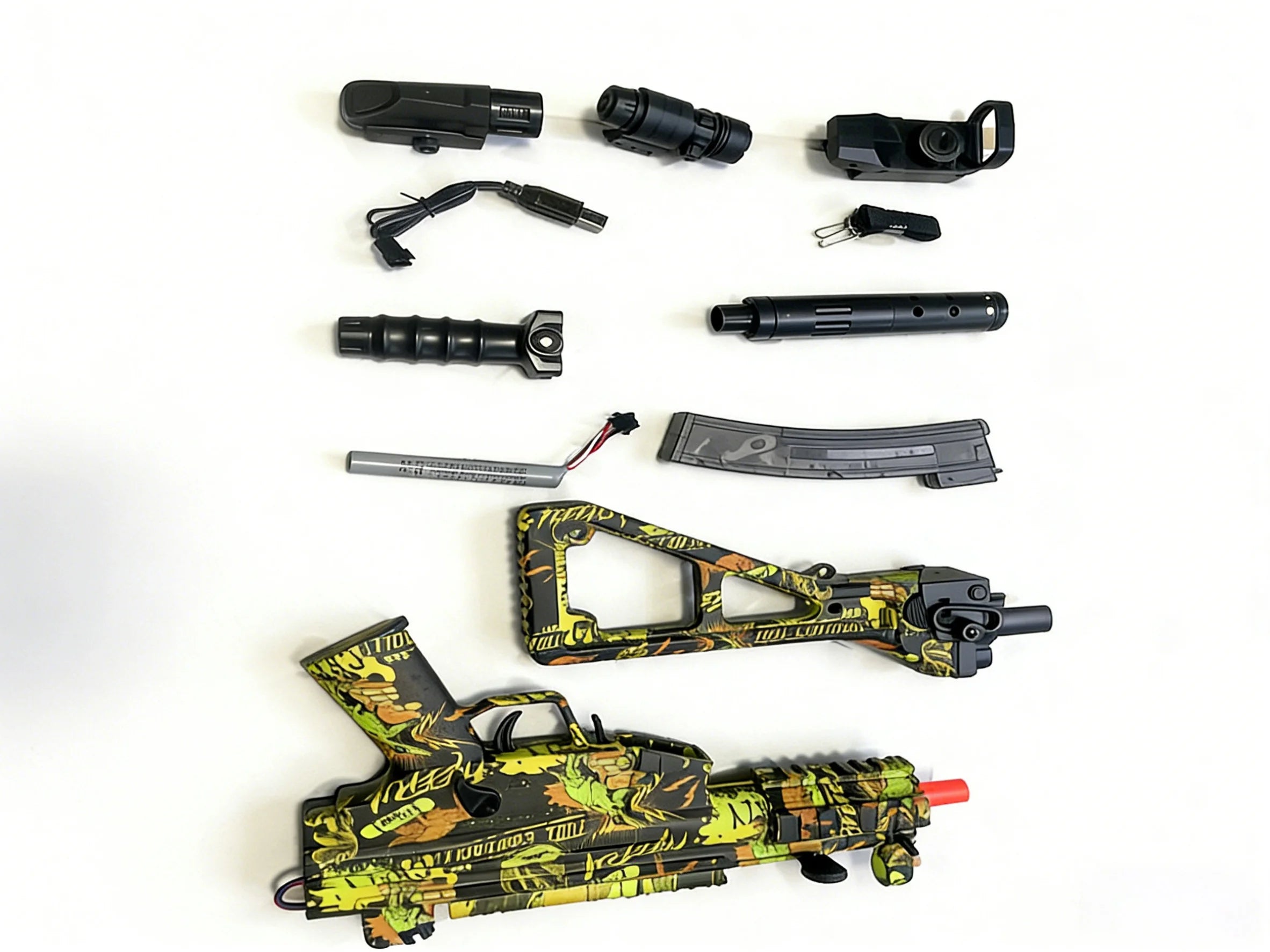7.4V Full Auto Gel Blasters Gun for Adults, 20m Long Range & Stable Shooting, Electric Gel Ball Blaster Outdoor Toy for Adults