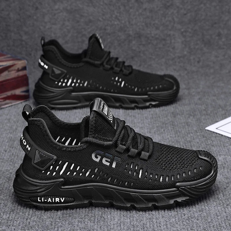 New Men's Sneakers Thick Sole Comfortable Casual Shoes Lightweight Breathable Fashion Running Shoes Luxury Male Tenis Masculino