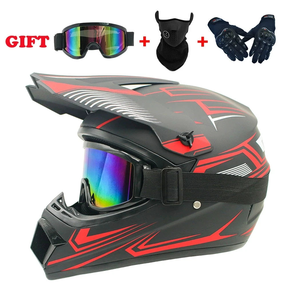 Casco Integral Moto Todoterreno | Downhill y Cross - ¡Incluye 3 Regalos!