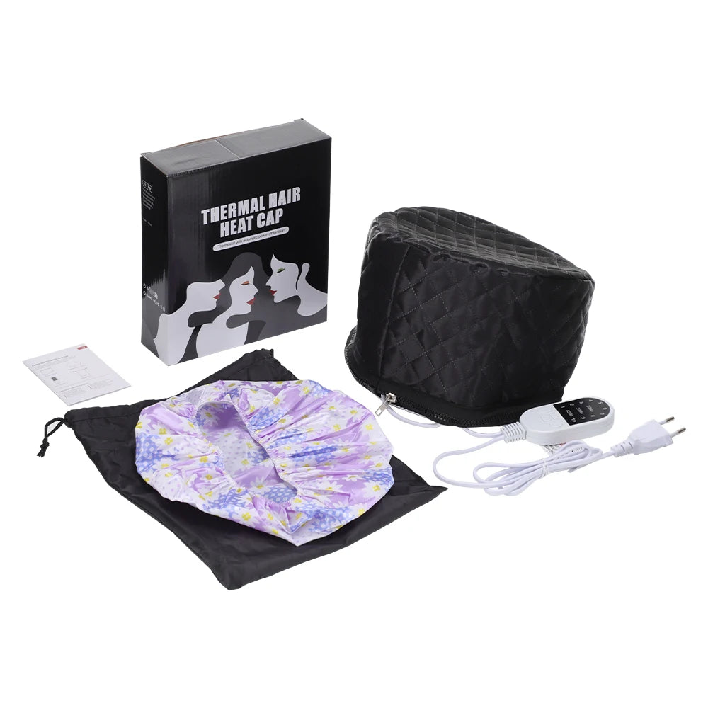 10 Levels Electric Hair Heating Cap Waterproof Hair Steamer Cap Thermal Treatment Hat SPA Nourishing Hair Styling Care