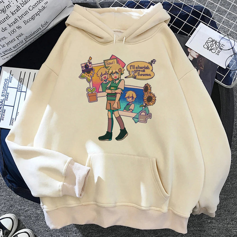 Omori hoodies women 90s streetwear 2023 Korean style Hood pulls female harajuku pulls
