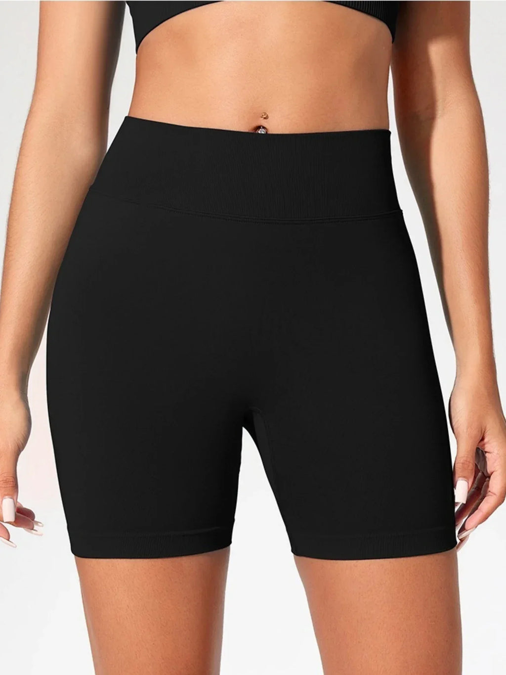 Women's Seamless High Waist Gym Shorts Butt Lifting Slim Fit High Elastic Yoga Shorts for Fitness Training Running & Cycling