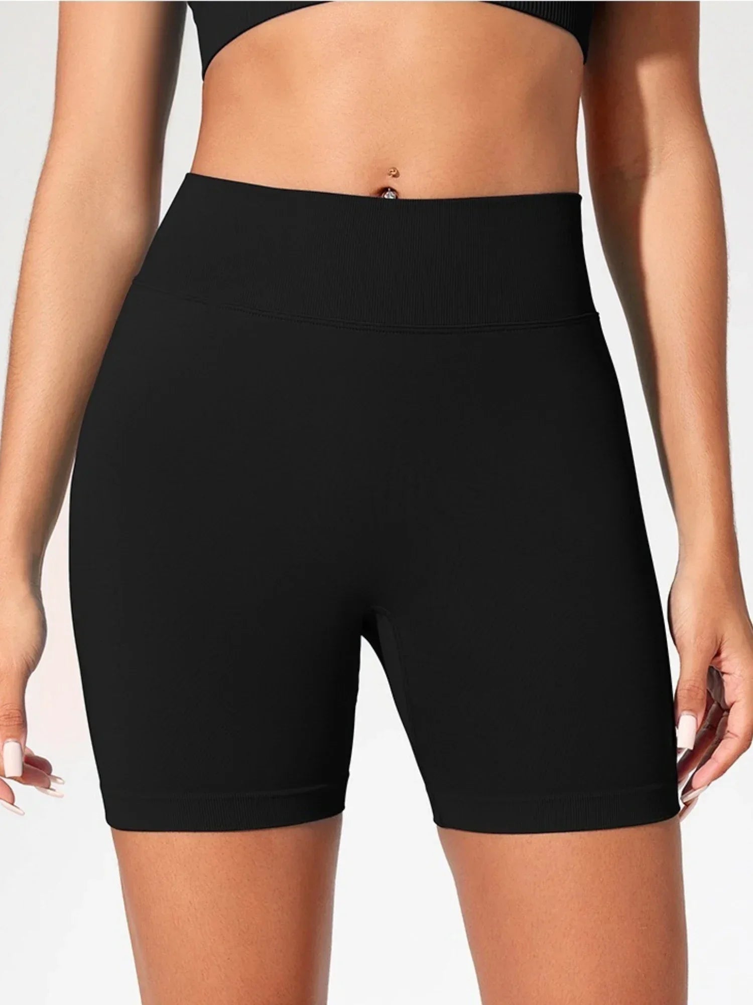 Women's Seamless High Waist Gym Shorts Butt Lifting Slim Fit High Elastic Yoga Shorts for Fitness Training Running & Cycling