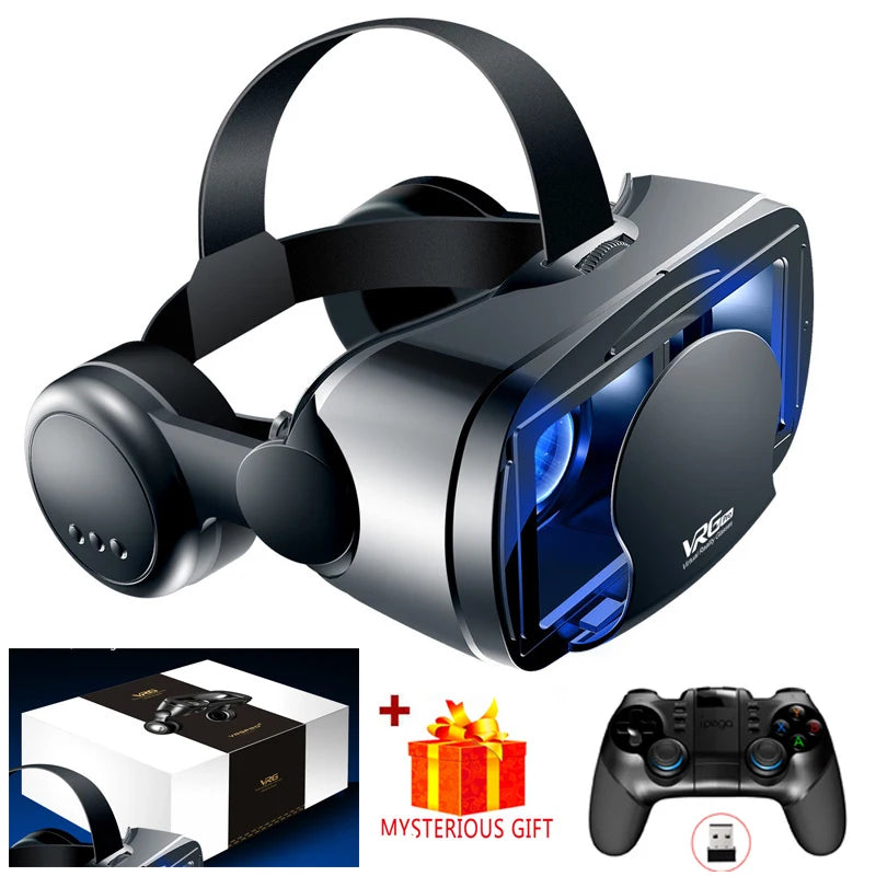 Cell Phone Virtual Reality 3D VR Glasses Helmet Headset Devices Lenses Goggle Smart Smartphone Mobile Realidade Game Viewer Viar
