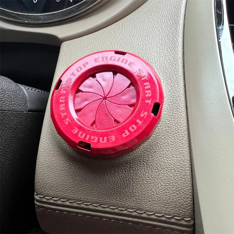Ignition Device Decor Motorcycle Key Cover Car Interior Sticker Decorative Rotary Push To Start Button Cover for Motorcycle Lock